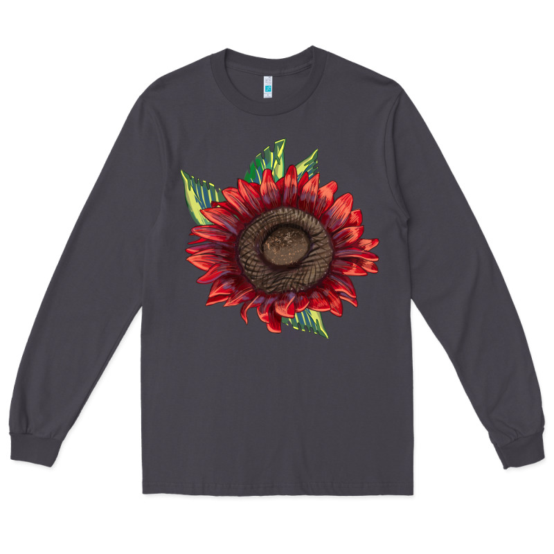 Procut Red Sunflower Long Sleeve Tee by LillyAllenDesigns | Teevron