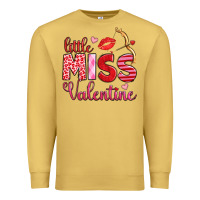 Antique Gold little miss valentine Premium Sweatshirt - OliviaCreatesArt