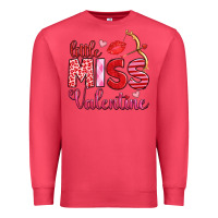 Cardinal little miss valentine Premium Sweatshirt - OliviaCreatesArt