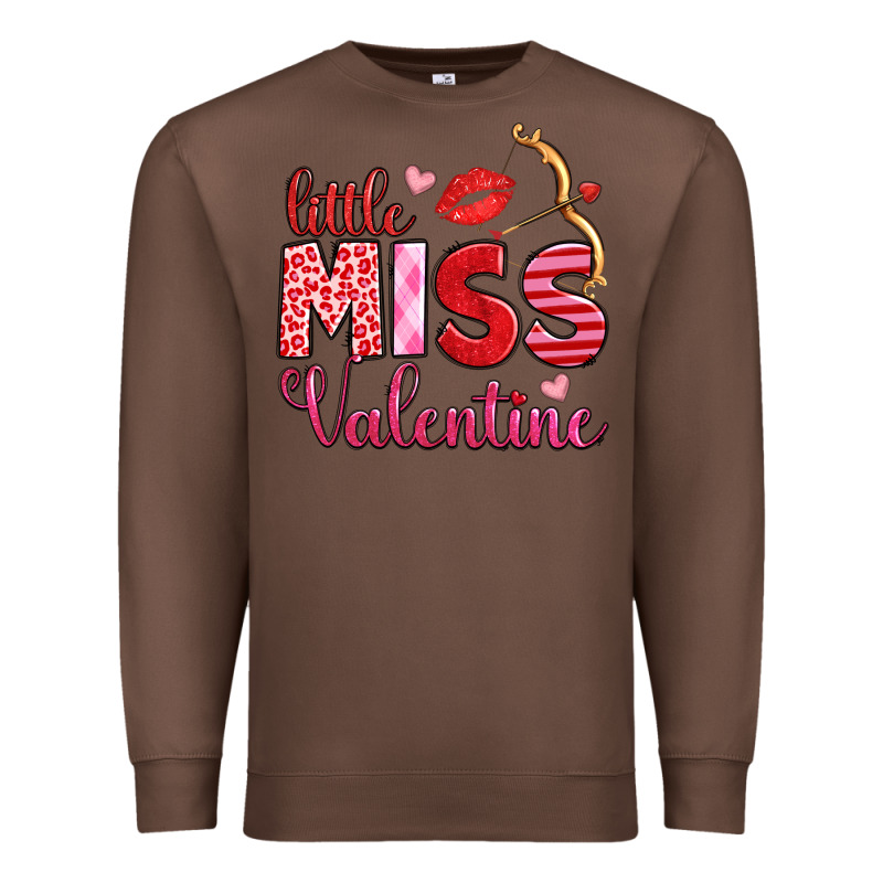 Little Miss Valentine Premium Sweatshirt by OliviaCreatesArt | Teevron