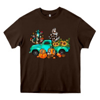 Chocolate Brown cactus pumpkin truck fall Heavy Core Tee - JahusDesignShop