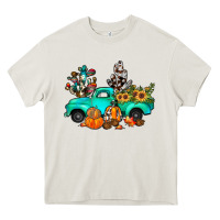 Cream cactus pumpkin truck fall Heavy Core Tee - JahusDesignShop