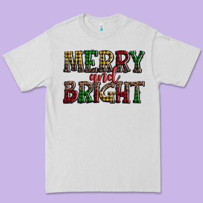 Merry And Bright Premium Tee Designed By Adodesignshop
