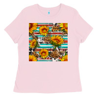 Bubblegum Pink serape leopard seamless pattern Ladies Tee - BundleAndBundleShop