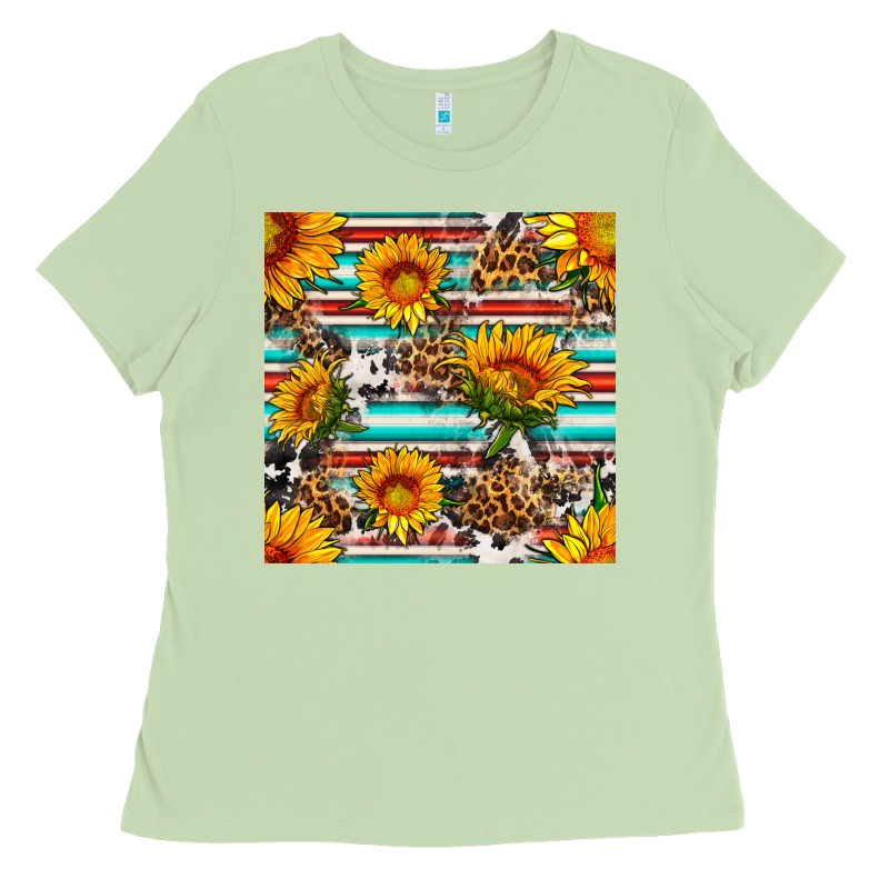 Serape Leopard Seamless Pattern Ladies Tee by BundleAndBundleShop | Teevron