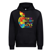 Black Autism Teach Accept Understand Love Urban Hoodie - CowhideDigitalArt