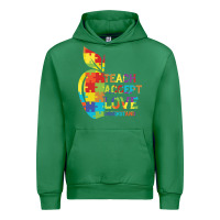 Emerald Autism Teach Accept Understand Love Urban Hoodie - CowhideDigitalArt