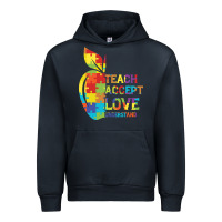 Navy Autism Teach Accept Understand Love Urban Hoodie - CowhideDigitalArt