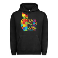 Pigment Black Autism Teach Accept Understand Love Urban Hoodie - CowhideDigitalArt
