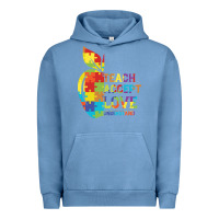 Pigment Pebble Blue Autism Teach Accept Understand Love Urban Hoodie - CowhideDigitalArt