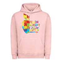 Pigment Salmon Autism Teach Accept Understand Love Urban Hoodie - CowhideDigitalArt