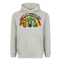 Moon Dust Happy St. Patrick's Day rainbow gnomes Heavyweight Hoodie - CowGirlArtShop