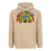 Mushroom Happy St. Patrick's Day rainbow gnomes Heavyweight Hoodie - CowGirlArtShop