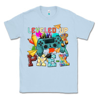 Dusty Blue leveled up pre k Classic Tee - NancyCooperArtShop