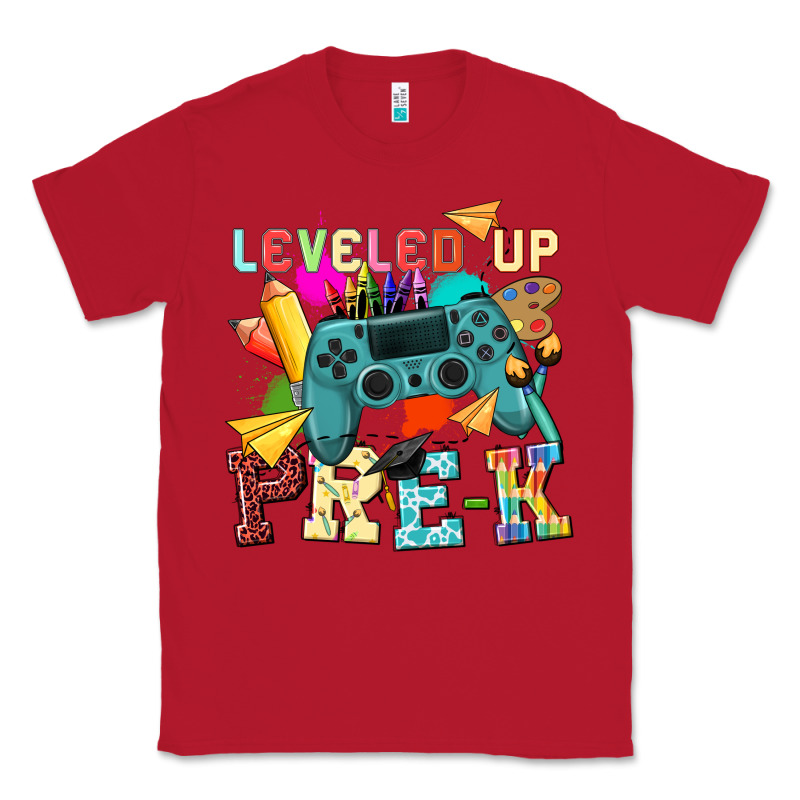 Leveled Up Pre K Classic Tee by NancyCooperArtShop | Teevron
