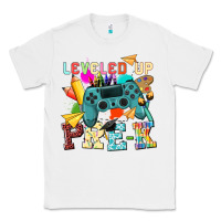 White leveled up pre k Classic Tee - NancyCooperArtShop