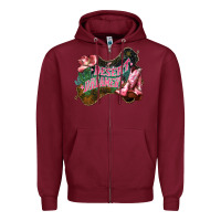 Burgundy Desert dreamer Cowgirl boots hat Zipper Hoodie - HowdyJamesFarm