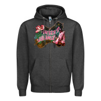 Charcoal Heather Desert dreamer Cowgirl boots hat Zipper Hoodie - HowdyJamesFarm