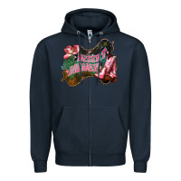 Navy Desert dreamer Cowgirl boots hat Zipper Hoodie - HowdyJamesFarm