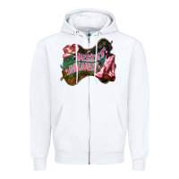 White Desert dreamer Cowgirl boots hat Zipper Hoodie - HowdyJamesFarm