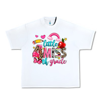 White little miss fourth grade Urban Heavy Tee - NancyCooperArtShop