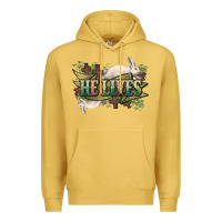 Antique Gold He lives Easter Day Premium Hoodie - HowdyJamesFarm