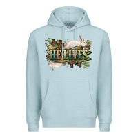 Blue Mist He lives Easter Day Premium Hoodie - HowdyJamesFarm