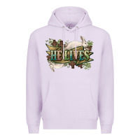 Lilac He lives Easter Day Premium Hoodie - HowdyJamesFarm