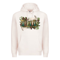 Pale Pink He lives Easter Day Premium Hoodie - HowdyJamesFarm