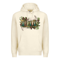 Sandshell He lives Easter Day Premium Hoodie - HowdyJamesFarm