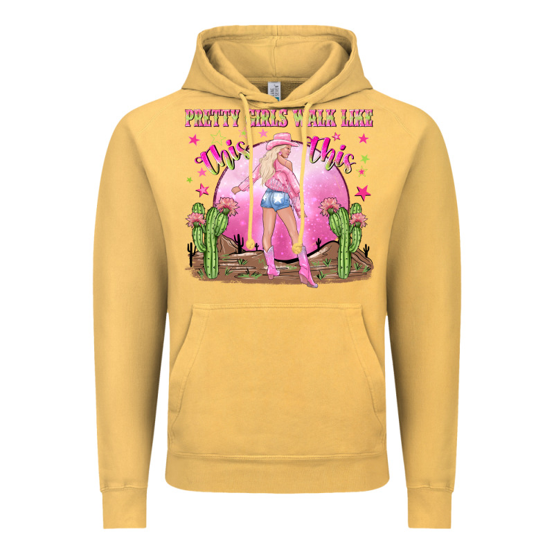 Pretty Girls Walk Like This This Vintage Hoodie by NancyCooperArtShop | Teevron