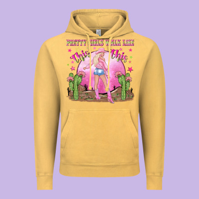 Pretty Girls Walk Like This This Vintage Hoodie Designed By Nancycooperartshop