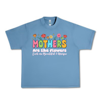 Pebble Blue mothers are like flowers Urban Heavy Tee - JahusDesignShop