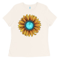 Bone sunflower gemstone Ladies Tee - JahusDesignShop