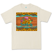 Hairboss 200z Skinny Sunflowers Leopard Hairdresser Premium Tee | Teevron
