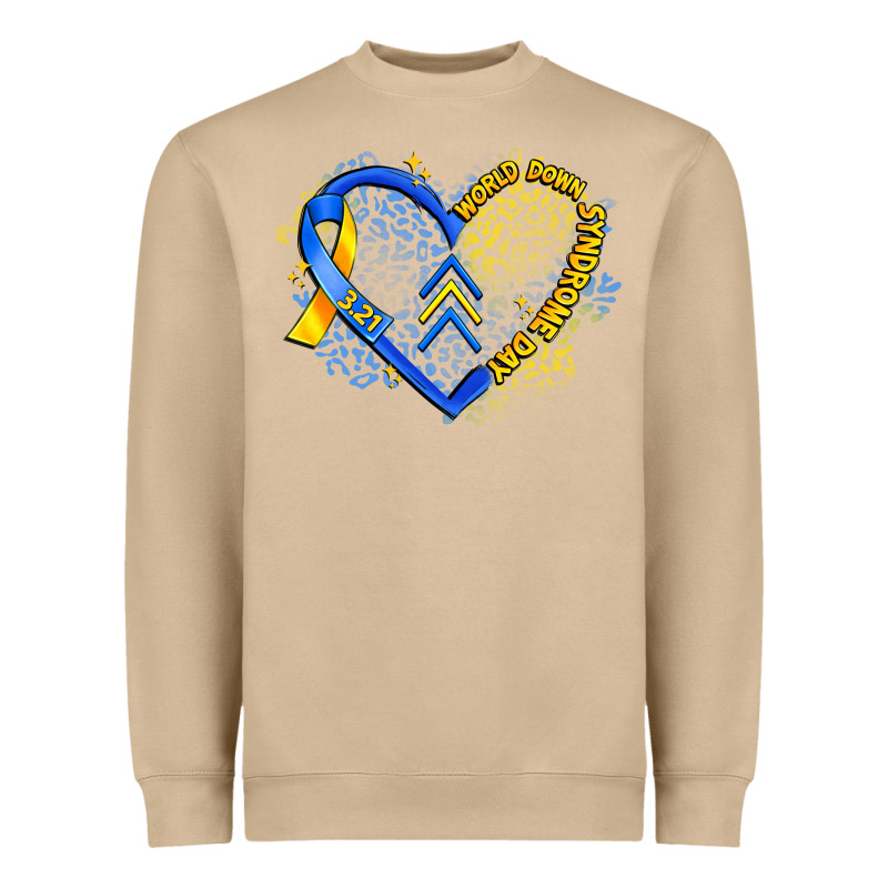World Down Syndrome Day Heart Heavyweight Sweatshirt by Artiststas | Teevron