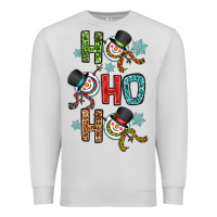 Dove Grey ho ho ho Premium Sweatshirt - OliviaCreatesArt