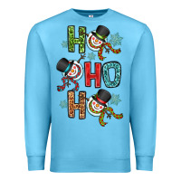 Ocean Blue ho ho ho Premium Sweatshirt - OliviaCreatesArt