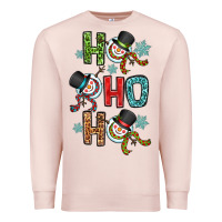 Pale Pink ho ho ho Premium Sweatshirt - OliviaCreatesArt