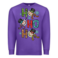 Purple ho ho ho Premium Sweatshirt - OliviaCreatesArt