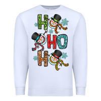 White ho ho ho Premium Sweatshirt - OliviaCreatesArt