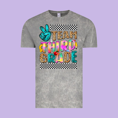 Team Third Grade Vintage Tee Designed By Nancycooperartshop