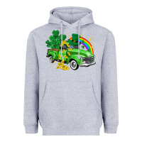 Heather Grey western truck St. Patrick's Day Heavyweight Hoodie - HowdyJamesFarm