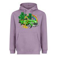 Lavender western truck St. Patrick's Day Heavyweight Hoodie - HowdyJamesFarm