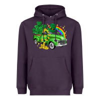 Plum western truck St. Patrick's Day Heavyweight Hoodie - HowdyJamesFarm