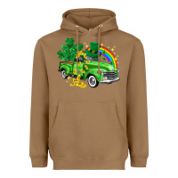 Toasted Coconut western truck St. Patrick's Day Heavyweight Hoodie - HowdyJamesFarm