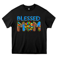 Black blessed mom autism Heavy Core Tee - AdoDesignShop