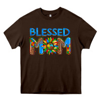 Chocolate Brown blessed mom autism Heavy Core Tee - AdoDesignShop