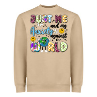 Mushroom just me and my anxiety against the world Heavyweight Sweatshirt - Artiststas