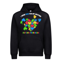 Black Wear Blue For My Brother Autism Urban Hoodie - CowhideDigitalArt